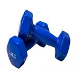 VINYL DUMBBELL 3 KG PAIR Blue