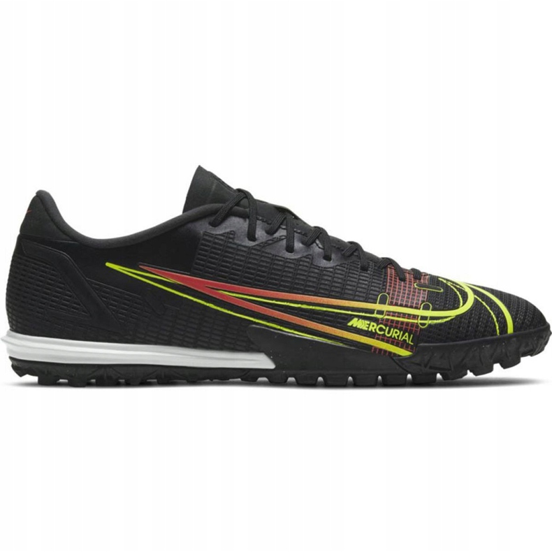 Turf Shoe Nike Mercurial Vapor Black With Lime Logo