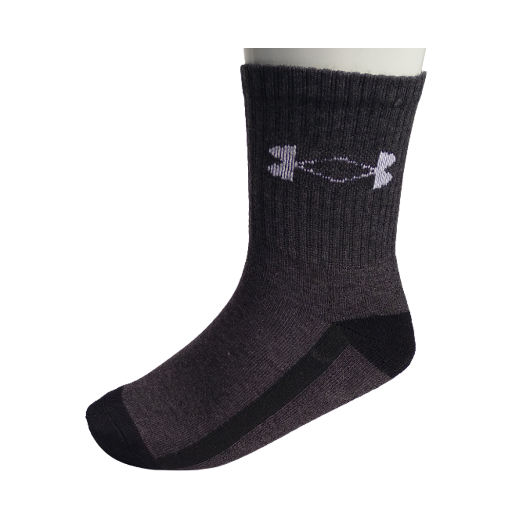 Sports Socks Deep Ash with Black line