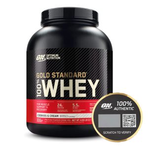 100% Whey Gold Optimum Nutrition Cookies & Cream Flavor