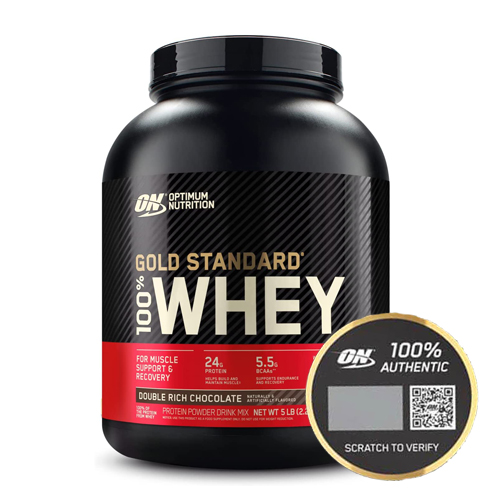 100% Whey Gold Optimum Nutrition Double Rich Chocolate Flavor