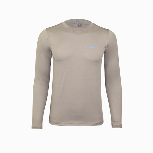 Skin Tight Full Sleevs Swimming T-Shirts Cream