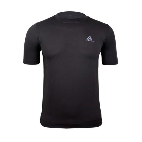 Skin Tight Half Sleeves T- Shirt Black