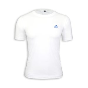 Skin Tight Half Sleeves T- Shirt White