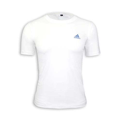 Skin Tight Half Sleeves T- Shirt White