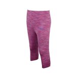 Swimming Skin Tight Three Quarter Pants Pink Texture