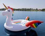 Unicorn Pool Float Giant Inflatable Unicorns Swimming Pool For Pool Party